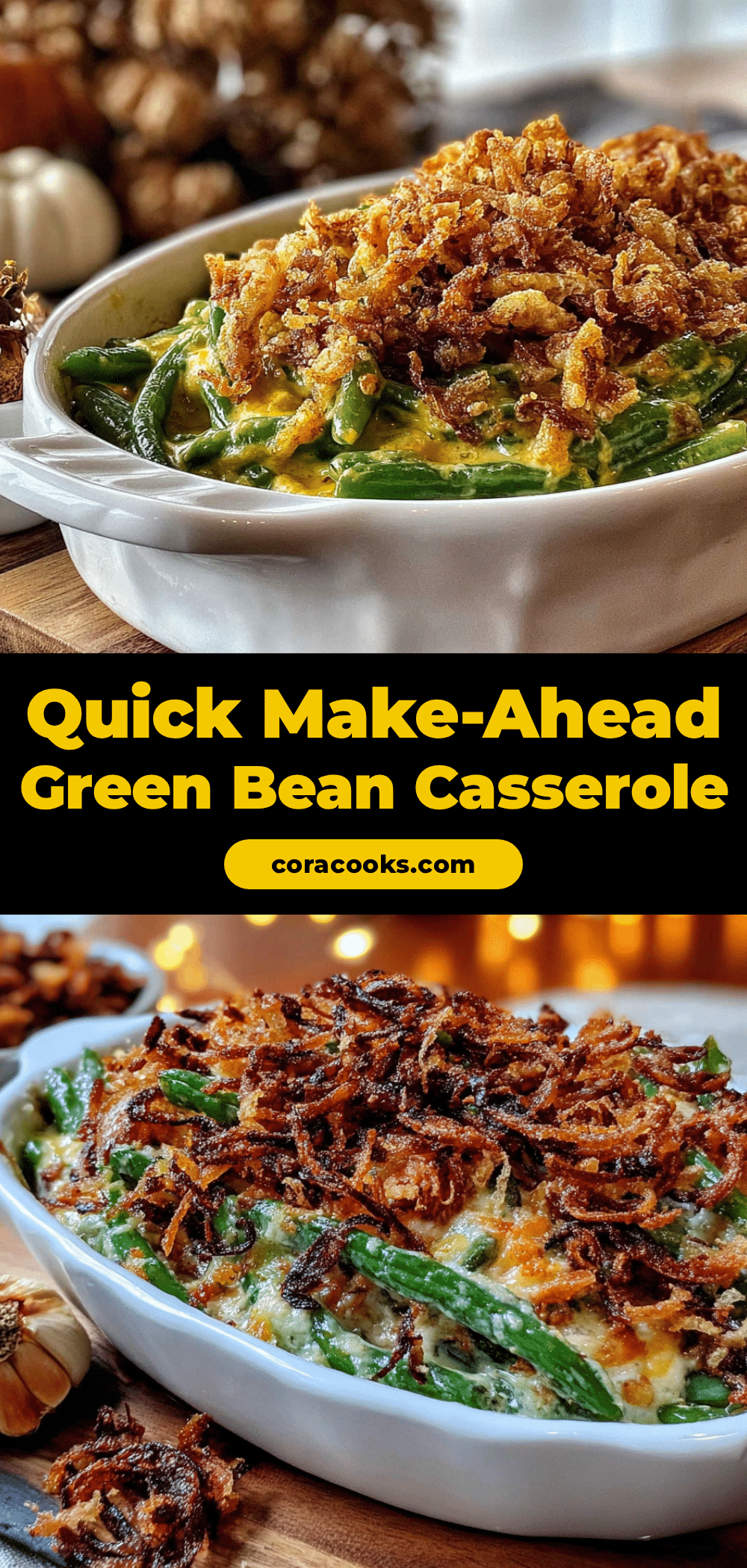 make-ahead green bean casserole recipe