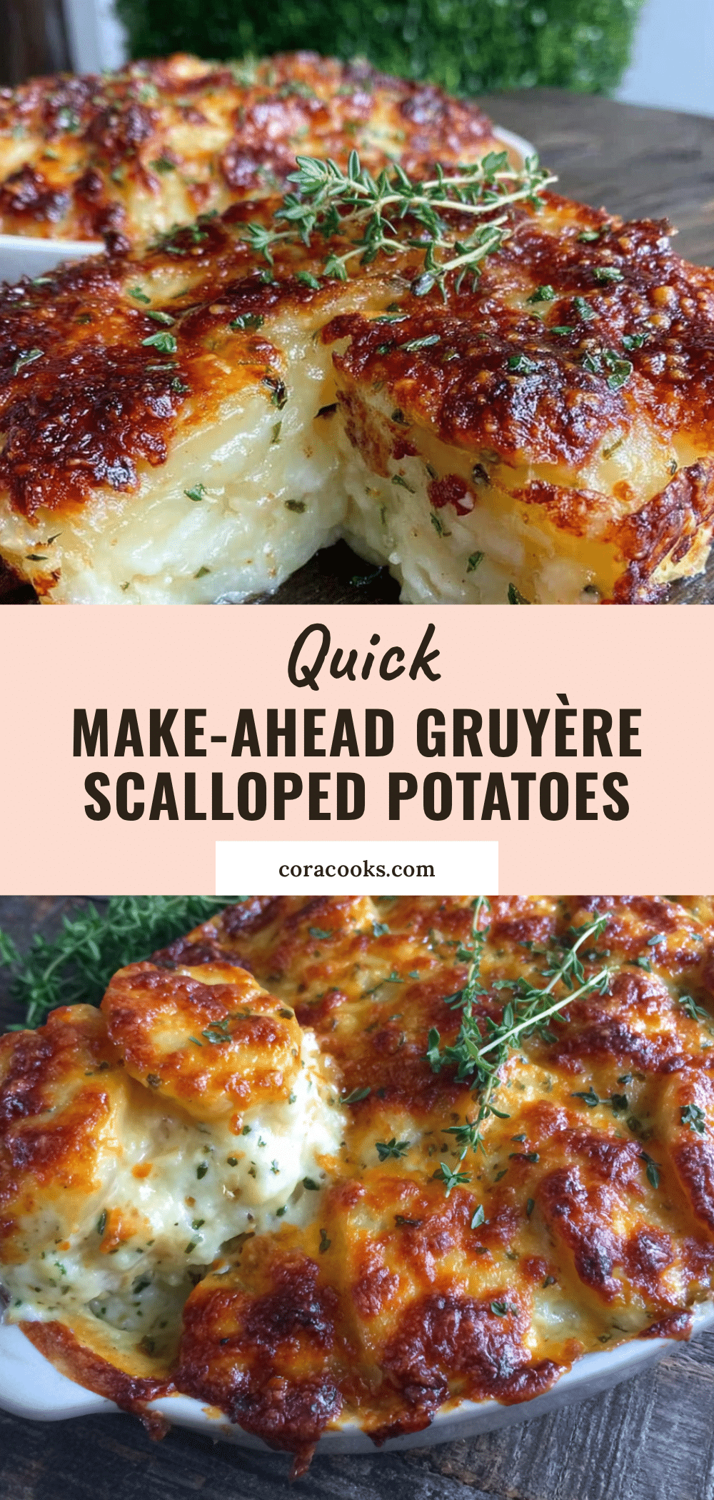 make-ahead Gruyère scalloped potatoes recipe