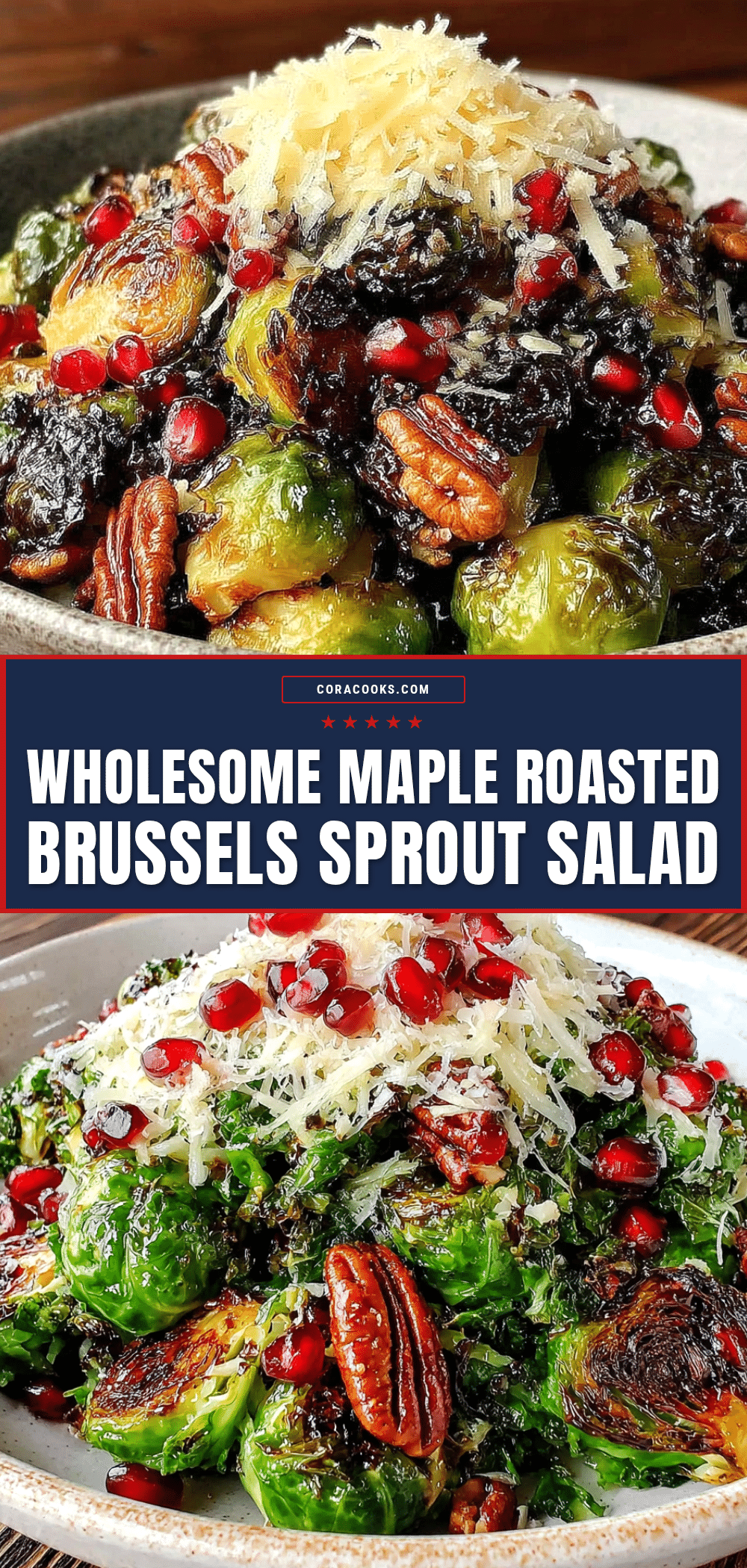 maple roasted brussels sprout salad recipe