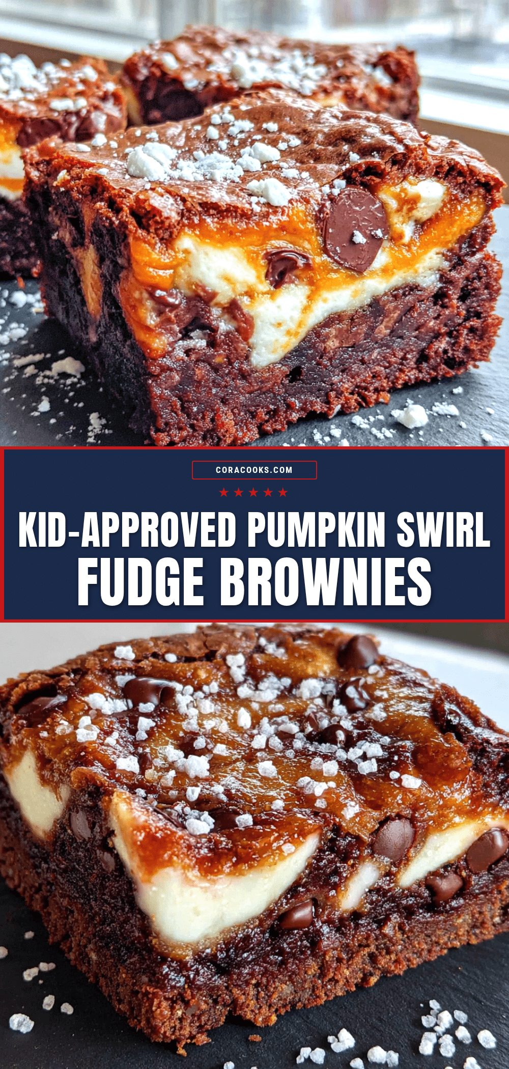 Pumpkin swirl brownies recipe