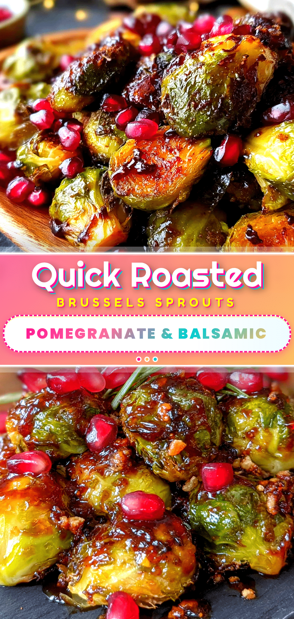 roasted brussels sprouts with pomegranate and balsamic recipe